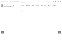 Tablet Screenshot of medicalaccessibility.com